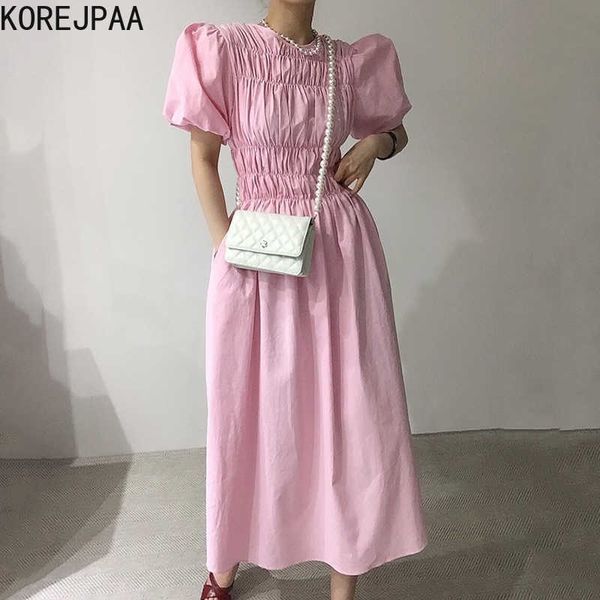 korejpaa women dress summer korean chic sweet age-reducing pleated slimming solid color lantern sleeves large swing vestido 210526, Black;gray
korejpaa women dress summer korean chic sweet age-reducing pleated slimming solid color lantern sleeves large swing vestido 210526, Black;gray