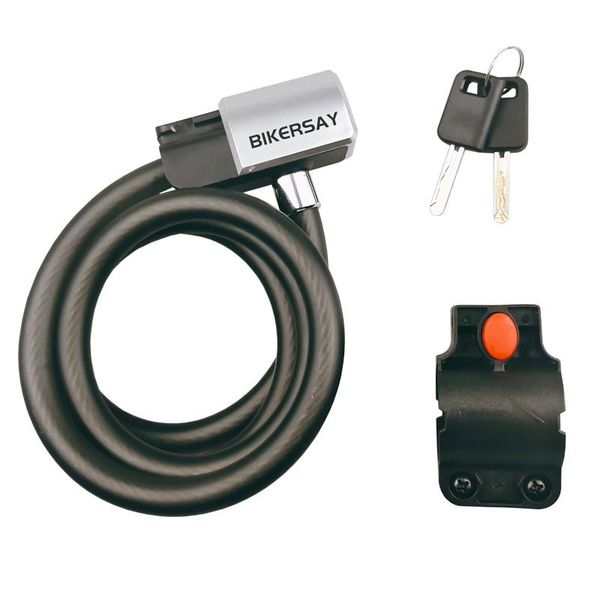 bike locks bikersay universal anti-theft bicycle lock steel cable coil for cycle mtb security with 2 key
bike locks bikersay universal anti-theft bicycle lock steel cable coil for cycle mtb security with 2 key
