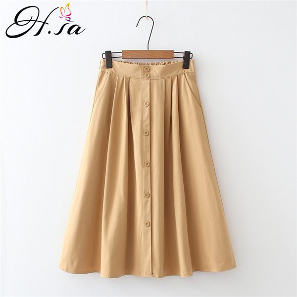 h.sa summer skirts women's retro vintage yellow long jupes ladies slim casual saias ropa mujer pleated skirt 210417, Black
h.sa summer skirts women's retro vintage yellow long jupes ladies slim casual saias ropa mujer pleated skirt 210417, Black