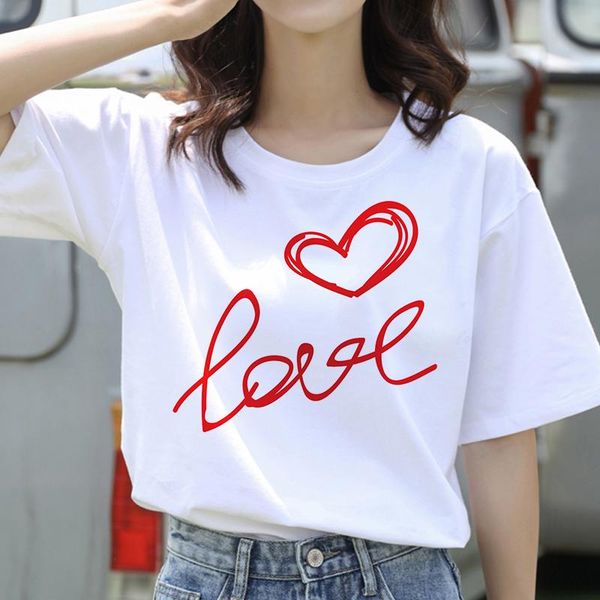 women's t-shirt love the letter women casual girl female fashionable harajuku graphic cute tees, White
women's t-shirt love the letter women casual girl female fashionable harajuku graphic cute tees, White