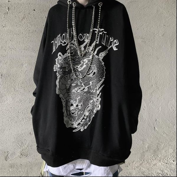 women dragon print hoodies womens fashion casual female loose punk gothic pullover streetwear autumn outfit, Black
women dragon print hoodies womens fashion casual female loose punk gothic pullover streetwear autumn outfit, Black