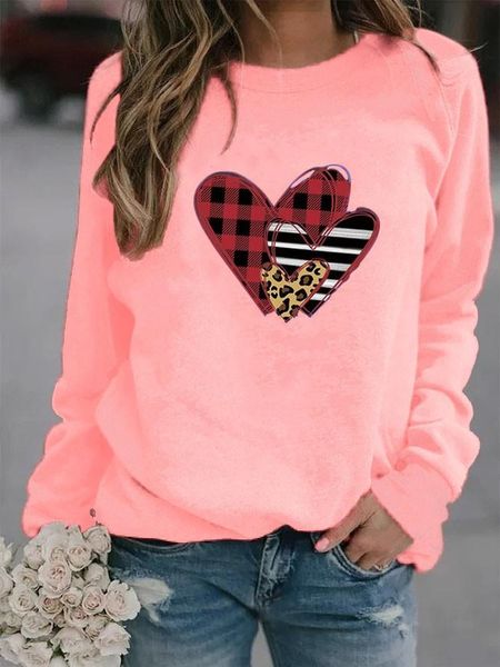 women's hoodies & sweatshirts women hoodie plaid heart printed fleece long sleeve o neck loose sweatshirt girls pullovers winter, Black
women's hoodies & sweatshirts women hoodie plaid heart printed fleece long sleeve o neck loose sweatshirt girls pullovers winter, Black