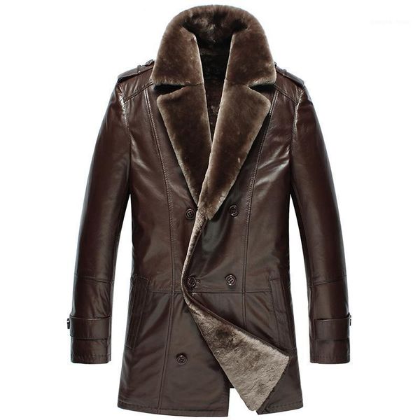 men's leather & faux winter genuine jacket men sheep shearling real fur coat double-breasted sheepskin 2021 n1396 kj4284, Black
men's leather & faux winter genuine jacket men sheep shearling real fur coat double-breasted sheepskin 2021 n1396 kj4284, Black