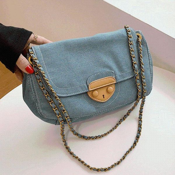 evening bags vintage denim shoulder designer fashion crossbody bag for women chain handbags female sac solid color flap messenger
evening bags vintage denim shoulder designer fashion crossbody bag for women chain handbags female sac solid color flap messenger