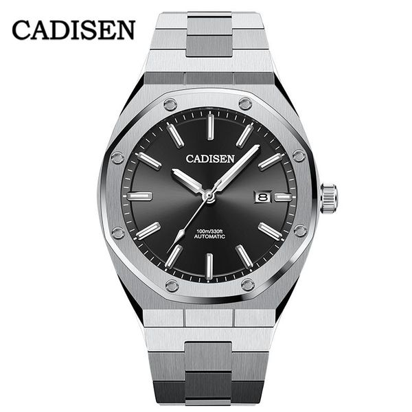 wristwatches mechanical stainless steel men watch cadisen automatic classic clock japan nh35a movement reloj hombre, Slivery;brown
wristwatches mechanical stainless steel men watch cadisen automatic classic clock japan nh35a movement reloj hombre, Slivery;brown