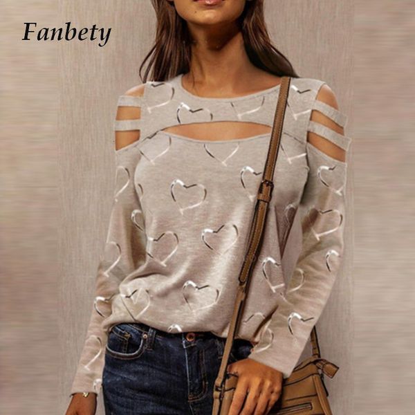 women's blouses & shirts women casual o neck ladies hollow out long sleeve pullovers 2021 spring elegant love heart prin, White
women's blouses & shirts women casual o neck ladies hollow out long sleeve pullovers 2021 spring elegant love heart prin, White