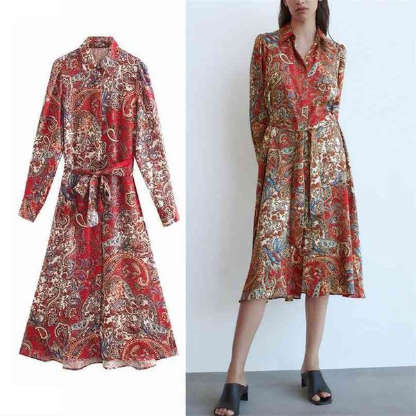 woman floral print vintage shirt dress midi autumn women lapel collar long sleeve front button belt party es 210524, Black;gray
woman floral print vintage shirt dress midi autumn women lapel collar long sleeve front button belt party es 210524, Black;gray