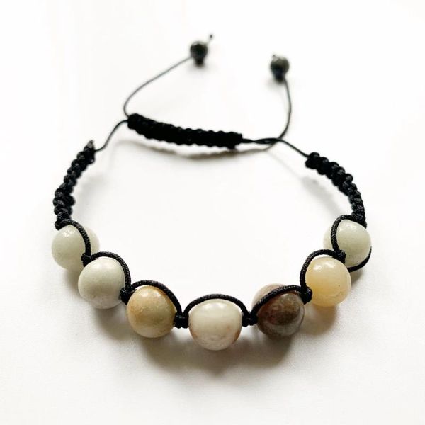 link, chain bhuann natural amazonite stone round beads 8mm bracelet black cord adjustable handmade knotted men women 1pc
link, chain bhuann natural amazonite stone round beads 8mm bracelet black cord adjustable handmade knotted men women 1pc