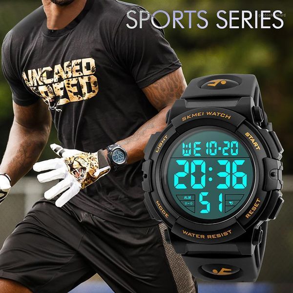 digital sports watch 50m waterproof chronograph military wrist watches male led luminous multifunction wristwatch zegarek meski wristwatches, Slivery;brown
digital sports watch 50m waterproof chronograph military wrist watches male led luminous multifunction wristwatch zegarek meski wristwatches, Slivery;brown