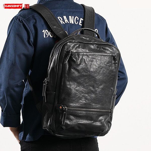 backpack business casual leather men's vegetable tanned 14-15.6 inch computer bag for short-distance travel men
backpack business casual leather men's vegetable tanned 14-15.6 inch computer bag for short-distance travel men
