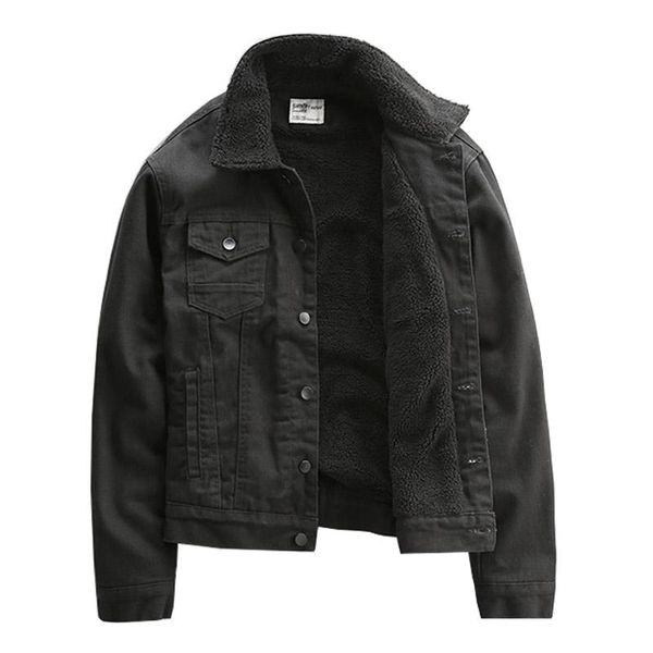 mcikkny men's winter wool denim jackets fleece lined fur collar thermal jeans coats for male clothing size m-3xl, Black;brown
mcikkny men's winter wool denim jackets fleece lined fur collar thermal jeans coats for male clothing size m-3xl, Black;brown
