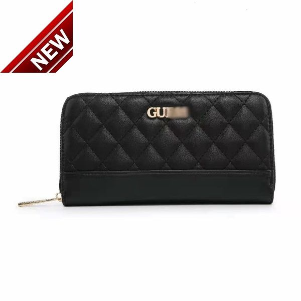 2022 new gues bags women's wrist embroidered lattice splicing silver wallet medium long color matching handbag
2022 new gues bags women's wrist embroidered lattice splicing silver wallet medium long color matching handbag