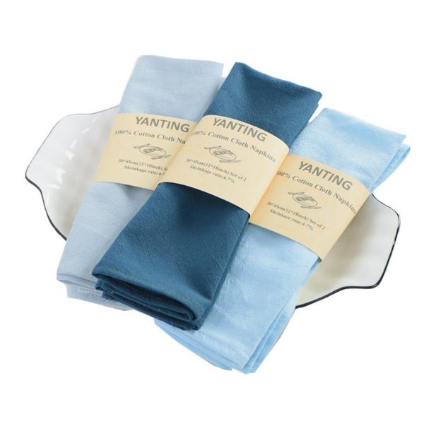 table napkin kitchen cloth dinner napkins 100% cotton reusable soft durable mitered corners washable blue
table napkin kitchen cloth dinner napkins 100% cotton reusable soft durable mitered corners washable blue