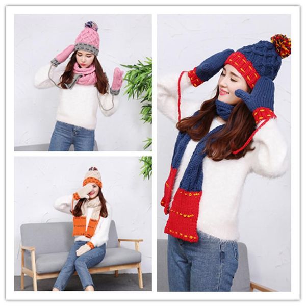 hats, scarves & gloves sets winter extra thick style christmas birthday presents cuddly girl multicolored wool hat scarf three suits, Blue;gray
hats, scarves & gloves sets winter extra thick style christmas birthday presents cuddly girl multicolored wool hat scarf three suits, Blue;gray