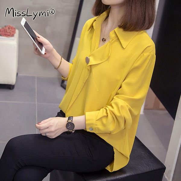 plus size yellow chiffon blouses women 2021 autumn fashion loose long sleeve korean office ladies shirts female blusas women's &, White
plus size yellow chiffon blouses women 2021 autumn fashion loose long sleeve korean office ladies shirts female blusas women's &, White