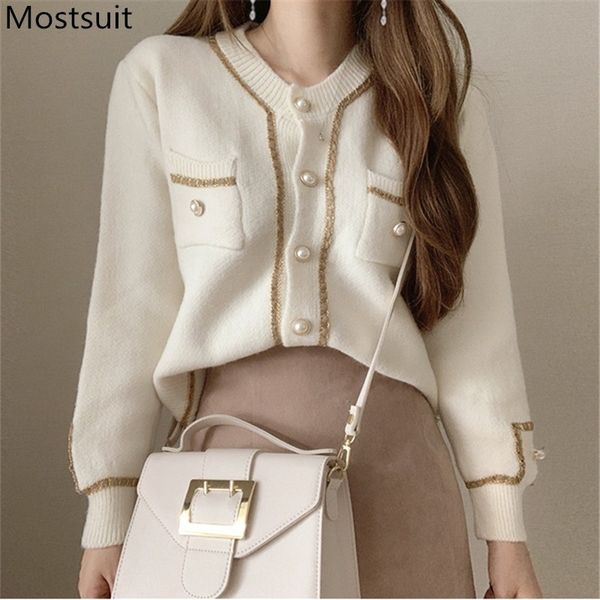 korean elegant vintage women cardigan sweater autumn winter long sleeve single-breasted pockets ladies jumpers femme 210514, White;black
korean elegant vintage women cardigan sweater autumn winter long sleeve single-breasted pockets ladies jumpers femme 210514, White;black