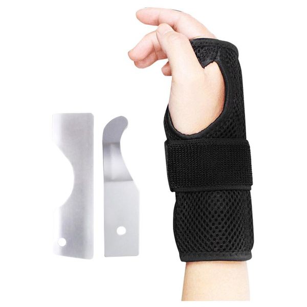 left right hands carpal tunnel support metal splint magic sticker joint instability soft wrist brace adjustable strap tendonitis, Black;red
left right hands carpal tunnel support metal splint magic sticker joint instability soft wrist brace adjustable strap tendonitis, Black;red