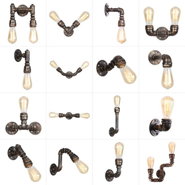 wall lamps vintage retro loft water pipe lamp industrial rust light lighting sconce bedside bar cafe home living room decor
wall lamps vintage retro loft water pipe lamp industrial rust light lighting sconce bedside bar cafe home living room decor