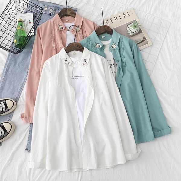 women's blouses & shirts 2021 spring fine embroidered white young style design woman long sleeve blouse cotton women and
women's blouses & shirts 2021 spring fine embroidered white young style design woman long sleeve blouse cotton women and