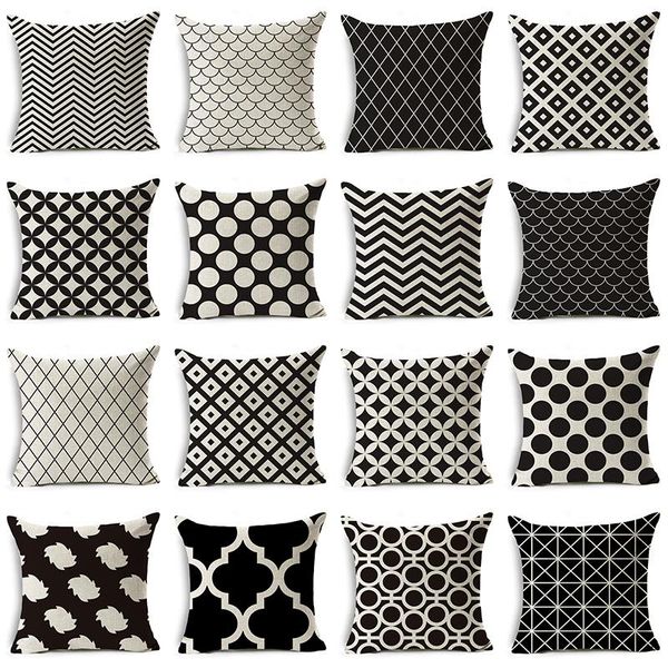 cushion/decorative pillow natural linen pillowcase 45x45cm black and white geometry cushion covers grid dot fish scales throw pillows cover
cushion/decorative pillow natural linen pillowcase 45x45cm black and white geometry cushion covers grid dot fish scales throw pillows cover