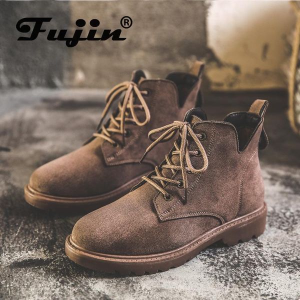 boots fujin women ankle retro suede leather comfortable booties platform v design fashion shoes for, Black
boots fujin women ankle retro suede leather comfortable booties platform v design fashion shoes for, Black