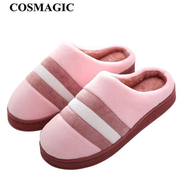 slippers cosmagic 2021 winter women fur indoor slipper warm plush inside mixed color non-slip house floor bedroom shoe, Black
slippers cosmagic 2021 winter women fur indoor slipper warm plush inside mixed color non-slip house floor bedroom shoe, Black