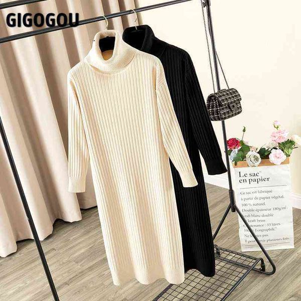 gigogou winter turtleneck long knit women maxi sweater dress autumn thick warm long sleeve straight dresses solid ol midi dress g1214, Black;gray
gigogou winter turtleneck long knit women maxi sweater dress autumn thick warm long sleeve straight dresses solid ol midi dress g1214, Black;gray