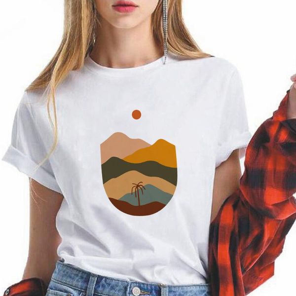 simplicity style mountain graphic tshirt women fashion summer casual short sleeve clothes ropa mujer female tee shirt women's t-shirt, White
simplicity style mountain graphic tshirt women fashion summer casual short sleeve clothes ropa mujer female tee shirt women's t-shirt, White