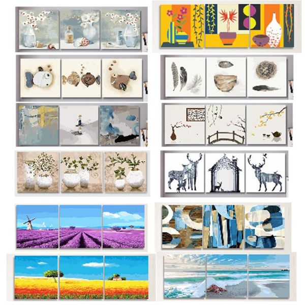 paintings 3pcs diy oil painting by numbers flower triptych room decoration animal landscape abstract pictures home decor
paintings 3pcs diy oil painting by numbers flower triptych room decoration animal landscape abstract pictures home decor