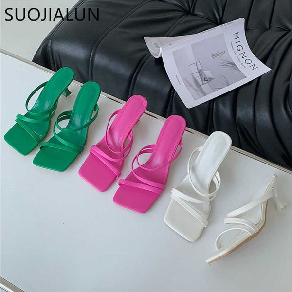suojialun fashion med thin heels slippers summer narrow band sandal shoes square toe slip on slides outdoor beach flip flops sho 210630, Black
suojialun fashion med thin heels slippers summer narrow band sandal shoes square toe slip on slides outdoor beach flip flops sho 210630, Black