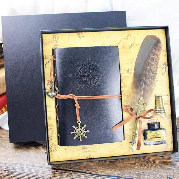 retro vintage calligraphy feather fountain pen writing ink leather notebook set pens
retro vintage calligraphy feather fountain pen writing ink leather notebook set pens