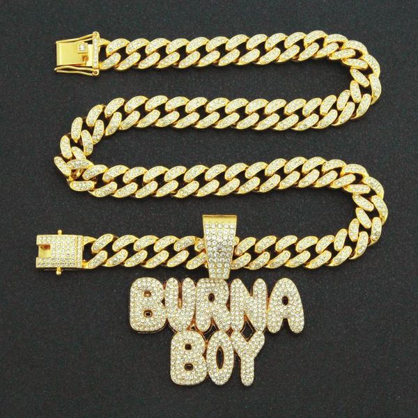 bangle personality trendsetter full diamond splicing letter pendant cuban chain necklace men's street nightclub dance, Black
bangle personality trendsetter full diamond splicing letter pendant cuban chain necklace men's street nightclub dance, Black