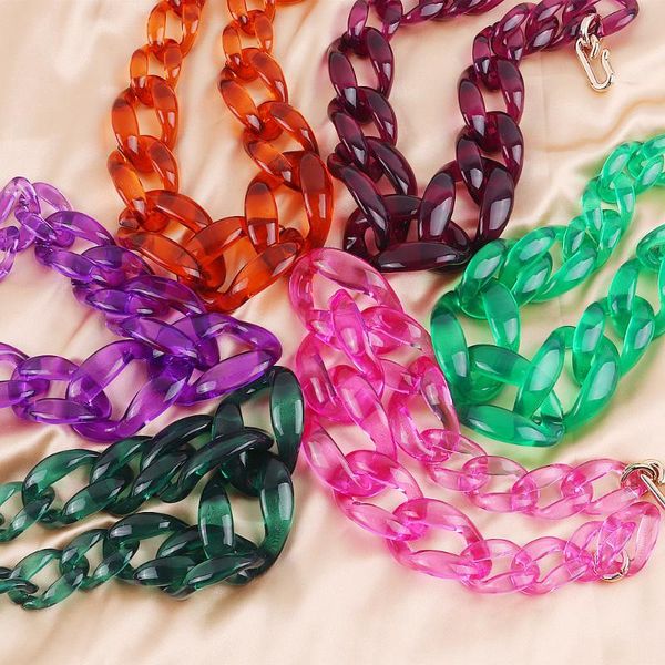 chokers fishsheep statement colorful transparent acrylic big choker necklace for women large resin link chain pendant necklaces gift, Golden;silver
chokers fishsheep statement colorful transparent acrylic big choker necklace for women large resin link chain pendant necklaces gift, Golden;silver
