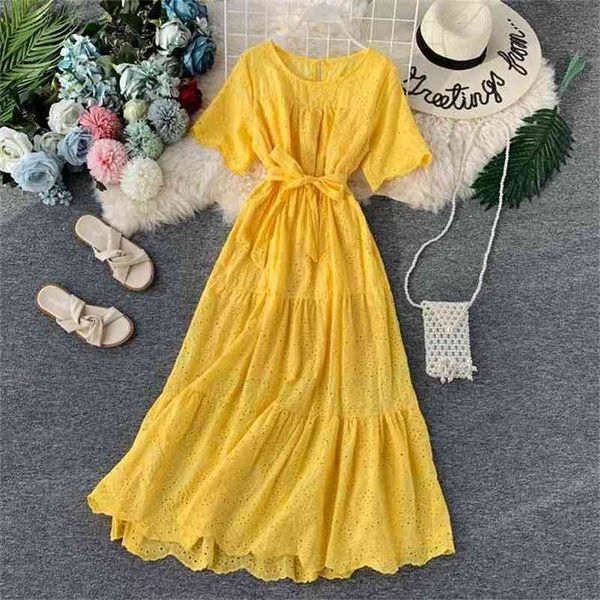 women casual dresses summer slim with belt bandage long robe elegant ladies a line ruffles trumpet dress office wear 210525, Black;gray
women casual dresses summer slim with belt bandage long robe elegant ladies a line ruffles trumpet dress office wear 210525, Black;gray