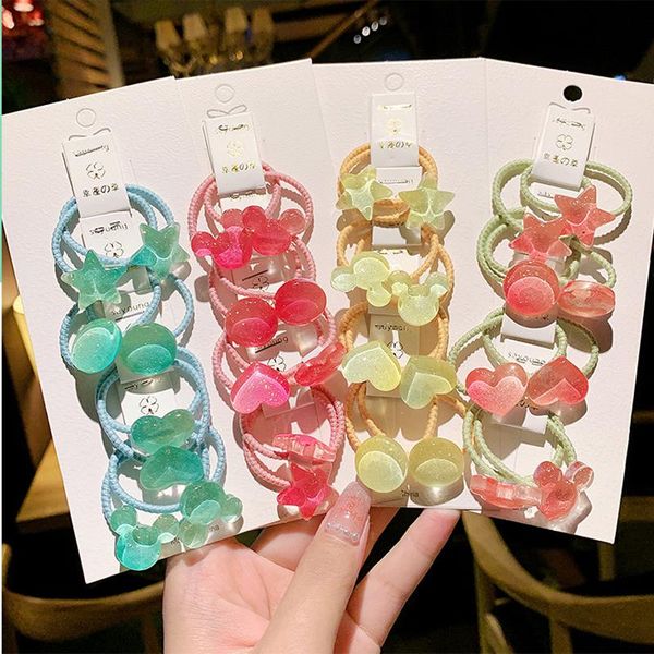 hair accessories 8pcs/set children's small rubber band cute princess elastic rope ring simple binding circle star heart, Slivery;white
hair accessories 8pcs/set children's small rubber band cute princess elastic rope ring simple binding circle star heart, Slivery;white