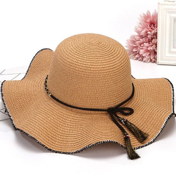 summer female korean style ladies straw hat journey sunhat outdoor uv protection beach leisure big brim for women wide hats, Blue;gray
summer female korean style ladies straw hat journey sunhat outdoor uv protection beach leisure big brim for women wide hats, Blue;gray