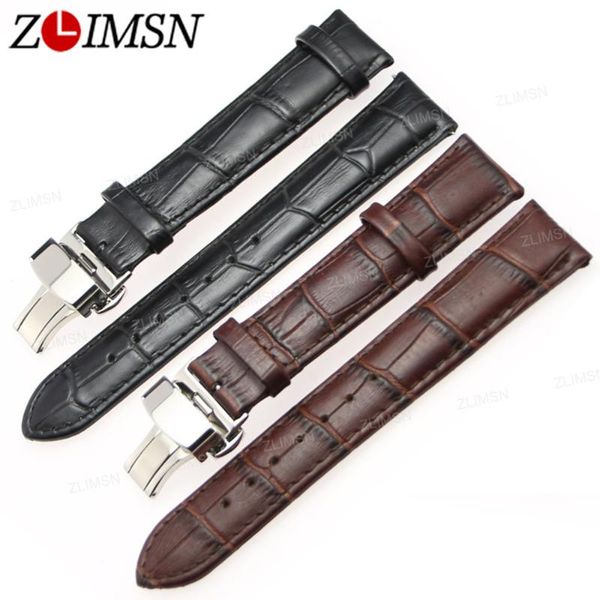 watch bands zlimsn genuine calf leather watchband with butterfly buckle 18 20 22 24mm strap replacement watches accessories belt, Black;brown
watch bands zlimsn genuine calf leather watchband with butterfly buckle 18 20 22 24mm strap replacement watches accessories belt, Black;brown