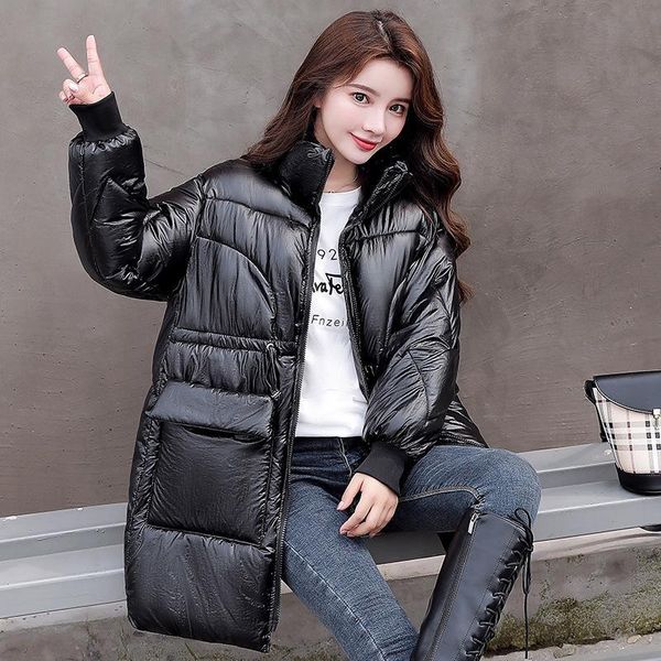 Women's Down & Parkas Glossy Fashio Basic Coat Jackets Winter Women Chaqueta Mujer Casaco Feminino Harajuku Solid Thick Office Lady U90C, Black
Women's Down & Parkas Glossy Fashio Basic Coat Jackets Winter Women Chaqueta Mujer Casaco Feminino Harajuku Solid Thick Office Lady U90C, Black