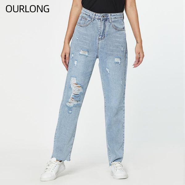 women's jeans ourlong plus size distressed ripped hole straight light blue denim trousers pants
women's jeans ourlong plus size distressed ripped hole straight light blue denim trousers pants