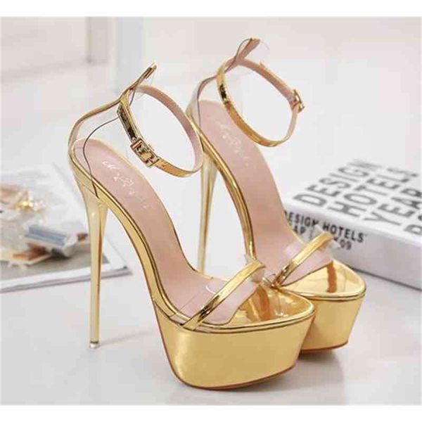 -16cm bridal wedding shoes gold heels woman designer high heel sandals prom gowmn dress size 34 to 40, Black
-16cm bridal wedding shoes gold heels woman designer high heel sandals prom gowmn dress size 34 to 40, Black