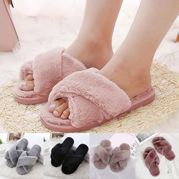 slippers winter women house faux fur fashion warm shoes woman slip on flats female slides cozy home furry and, Black
slippers winter women house faux fur fashion warm shoes woman slip on flats female slides cozy home furry and, Black
