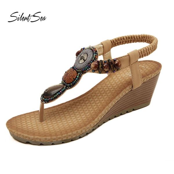 silentsea summer shoes women sandals flat heel non-slip beach flip flops ladies brand flowers, Black
silentsea summer shoes women sandals flat heel non-slip beach flip flops ladies brand flowers, Black