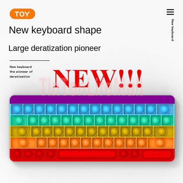 funny fidget toys keyboard shape reliver stress rainbow silicone push it bubble antistress sensory squeeze board game se9
funny fidget toys keyboard shape reliver stress rainbow silicone push it bubble antistress sensory squeeze board game se9