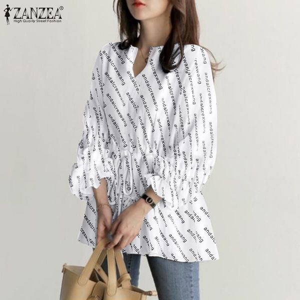 women's blouses & shirts 2022 autumn women long sleeve blouse ruffles drawstring letter printed v neck chemise fashion casual loose e, White
women's blouses & shirts 2022 autumn women long sleeve blouse ruffles drawstring letter printed v neck chemise fashion casual loose e, White