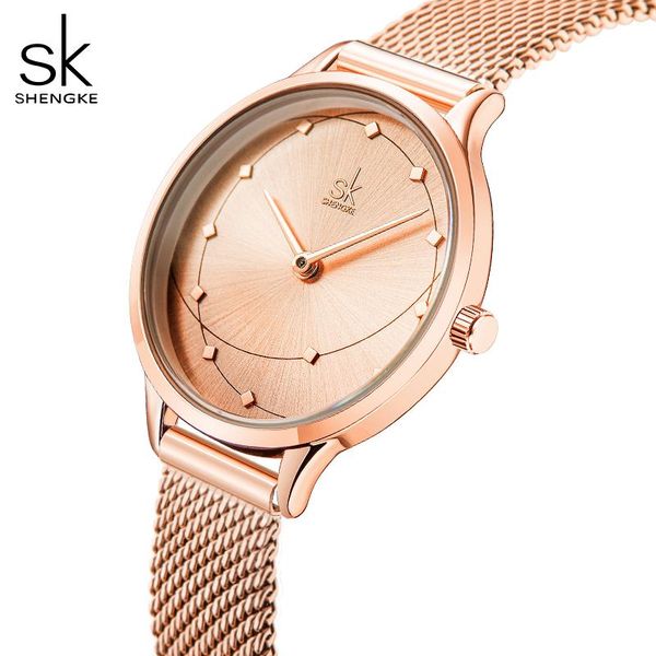 shengke watch geometric women wirstwatch classical milan meshband ladies brand wristwatches, Slivery;brown
shengke watch geometric women wirstwatch classical milan meshband ladies brand wristwatches, Slivery;brown
