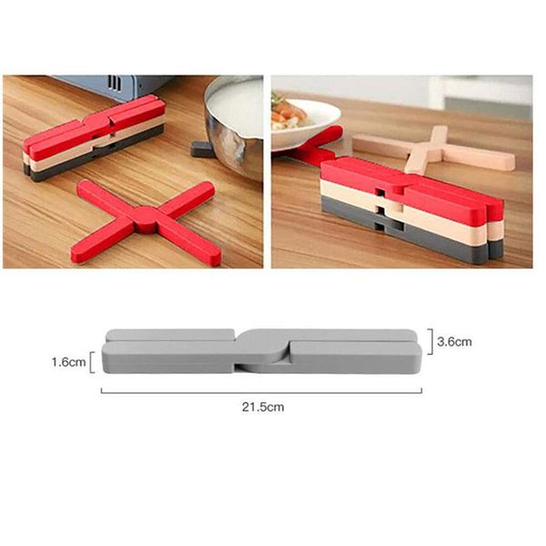 mats & pads creative cross silicone pot mat folding kitchen insulation heat resistant table environmental protection
mats & pads creative cross silicone pot mat folding kitchen insulation heat resistant table environmental protection