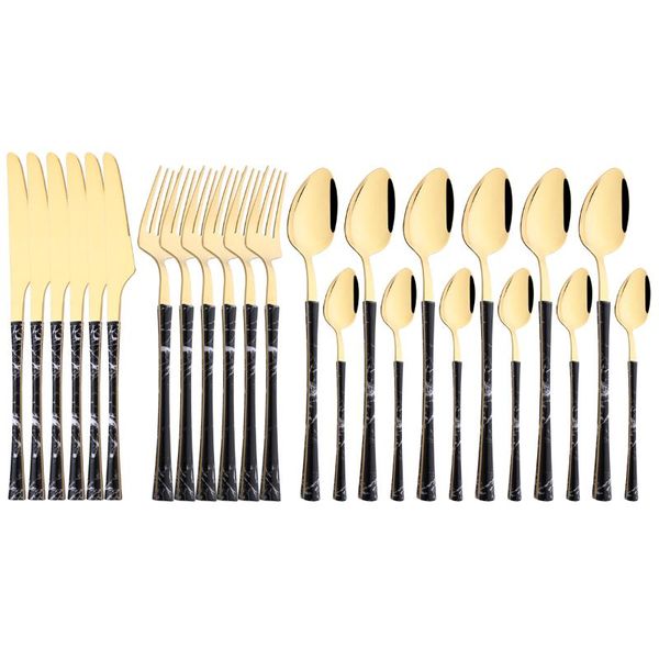 dinnerware sets black gold stainless steel set imitation wood handle cutlery knife cake fork spoons tableware kitchen silverware
dinnerware sets black gold stainless steel set imitation wood handle cutlery knife cake fork spoons tableware kitchen silverware