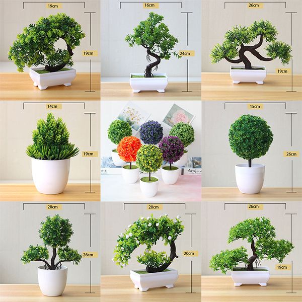 artificial potted bonsai plants decorative green small trees flowers office party home table ornament garden decor, Silver
artificial potted bonsai plants decorative green small trees flowers office party home table ornament garden decor, Silver