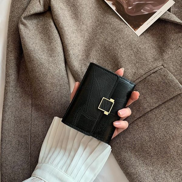 wallets wallet women short european and american retro fashion card holder personality mini trendy coin purse1, Red;black
wallets wallet women short european and american retro fashion card holder personality mini trendy coin purse1, Red;black