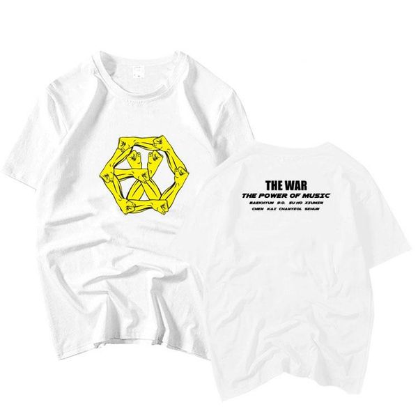 arrival exo the war power of music logo/cartoon printing o neck short sleeve t shirt summer l t-shirt women's, White
arrival exo the war power of music logo/cartoon printing o neck short sleeve t shirt summer l t-shirt women's, White